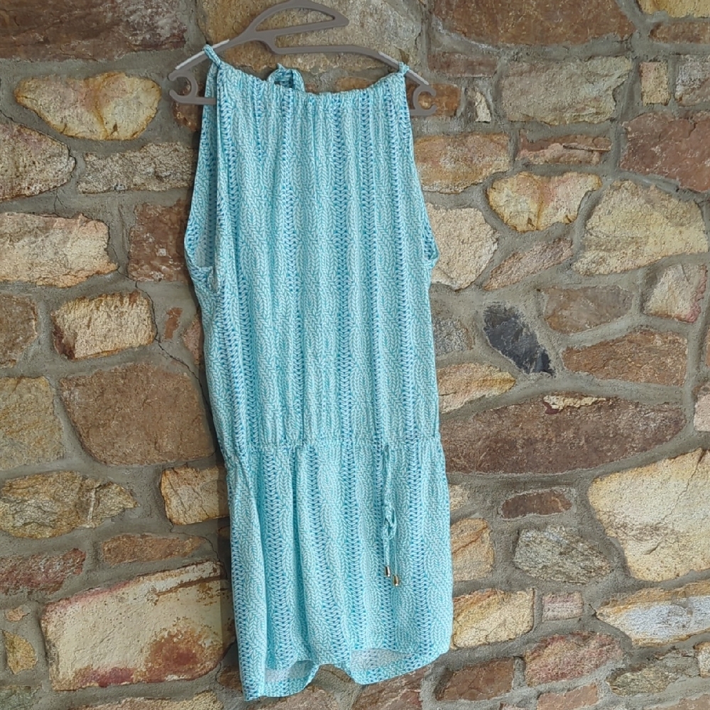 Escapada Aqua Patterned Romper